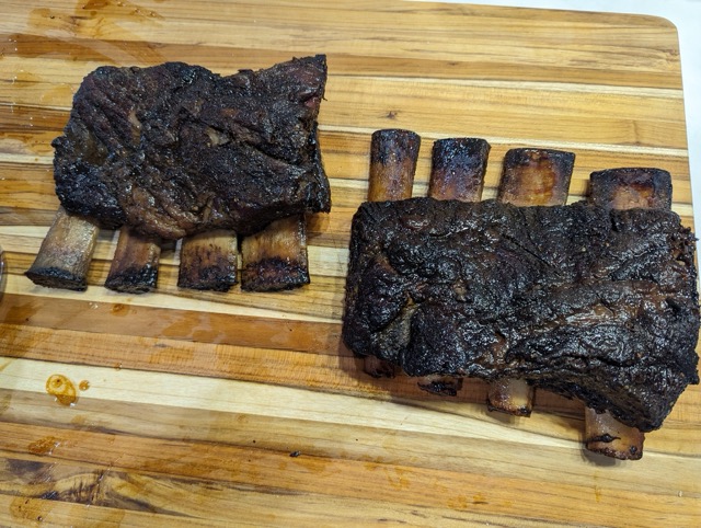 Smoked Dino Ribs